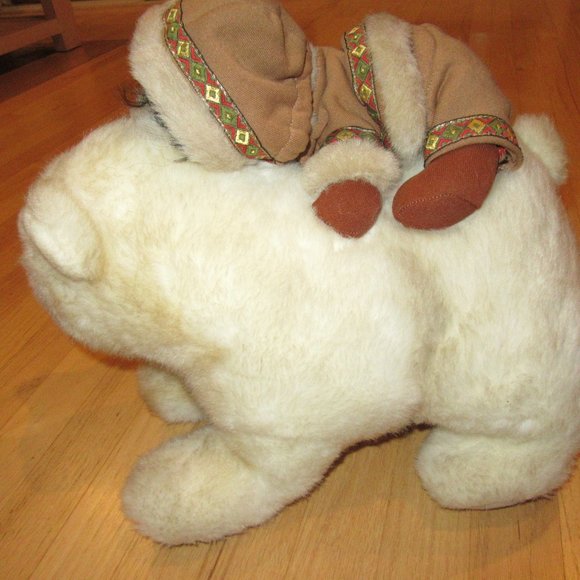 VINTAGE HOUSE OF LOYD POLAR BEAR W/GIRLPLUSH! - Picture 5 of 8